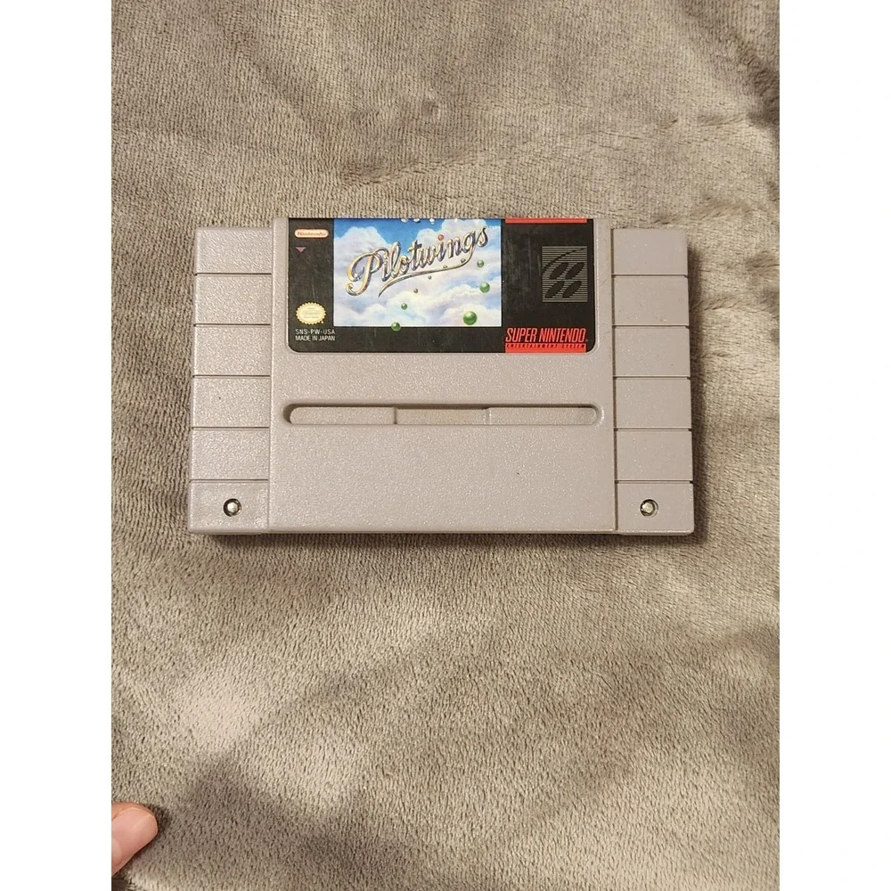 Super Nintendo SNES Game PilotWings Video Game Vintage 1991
